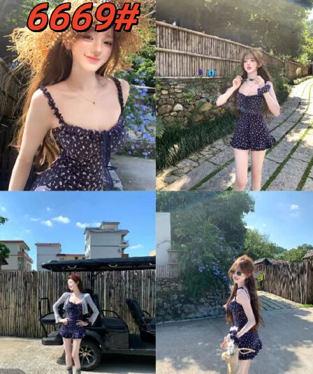 루이 茜 웨이 Sher S 한 부서 소녀 여름 새로운 휴가 전원 바람 드레스 오픈 가디건