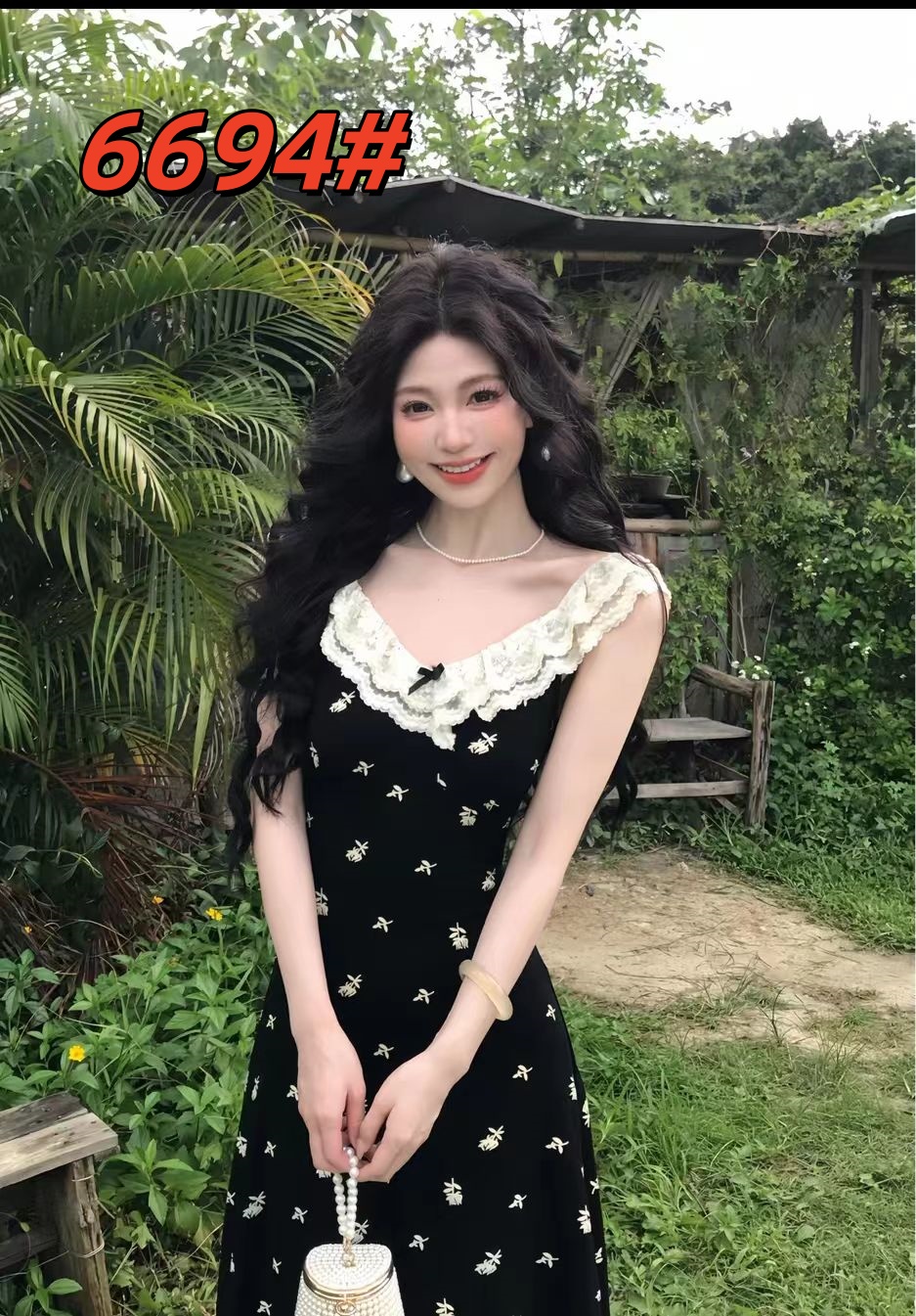 무쯔리 목자이 ~ 중 리 임신 한 비 연애 편지 박하 행침 목 민소매 맨위 헤일로 염색 반신 스커트 부드러운 품격 세트