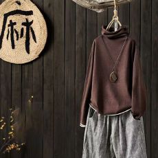 批发秋冬新款堆堆领长袖<b class='q'>t</b><b class='q'>恤</b>冬季加绒加厚打底衫女装中年<b class='q'>妈妈</b>保暖上衣