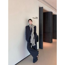 批发实拍实价 法式高级感休闲套装时尚套装高腰直筒裤宽松<b class='q'>西装外套</b>