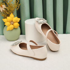 批发2025<b class='q'>夏</b>季新款水钻女童平底鞋单鞋货号