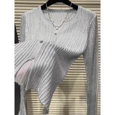 批发2026<b class='q'>秋</b>季新款韩版亮片针织衫女长袖圆领修身显瘦百搭通勤气质上衣