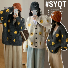 批发网红孕妇装<b class='q'>韩版</b>大码羊绒孕妇外套设计感懒人孕妇毛衣孕妇冬装