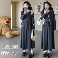 批发实拍新款大码<b class='q'>孕妇装</b>刺绣针织<b class='q'>孕妇</b><b class='q'>上衣</b>＋吊带裙两件套<b class='q'>孕妇</b><b class='q'>毛衣</b>套装