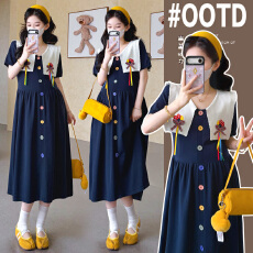 批发实拍  2026新款孕妇装大码针织孕妇<b class='q'>连衣裙</b>韩版减龄公主裙孕妇夏装