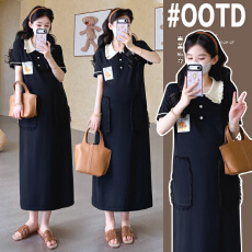 批发实拍2026新款孕妇装大码针织孕妇<b class='q'>连衣裙</b>韩版减龄孕妇裙孕妇夏装