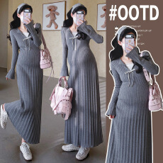 批发实拍 新款秋冬<b class='q'>孕妇</b><b class='q'>装修身</b>显瘦针织<b class='q'>孕妇</b><b class='q'>连衣裙</b>韩版潮妈<b class='q'>孕妇</b><b class='q'>打底裙</b>