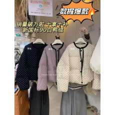 批发波点羽绒服