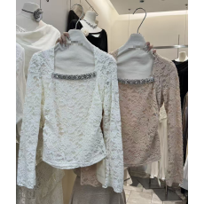 批发蕾丝手工钻上衣