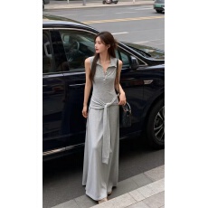 批发两件套屁帘连衣裙