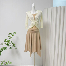 批发Lekii法式高智感轻职场上衣显瘦女春夏遮肉日系休闲假两件长袖T恤