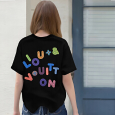 批发实拍精梳棉2025年休闲重磅女士短袖t恤夏季新款时尚圆领<b class='q'>汗衫</b>