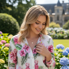 批发春季ins潮女装花衬衫港风<b class='q'>长袖</b>衬衣日系沙滩度假薄款