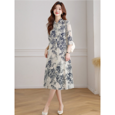 批发碎花<b class='q'>连衣裙</b>女夏法式高级感<b class='q'>仙女</b>长裙子