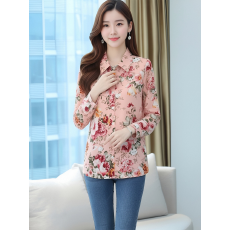 批发春季ins潮女装花衬衫港风<b class='q'>长袖</b>衬衣日系沙滩度假薄款上衣