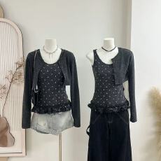 批发10/20 20点 新品限时95折起/气质开衫<b class='q'>背心</b>套装+碎花连衣裙系列~