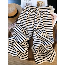 批发<b class='q'>实拍</b>加绒加厚条纹针织阔腿<b class='q'>裤</b><b class='q'>女冬</b>高腰显瘦宽松糯米休闲<b class='q'>裤</b>