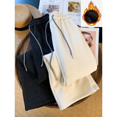 批发<b class='q'>实拍</b>加绒加厚羊羔绒卫<b class='q'>裤</b>女秋冬季保暖北极绒棉<b class='q'>裤</b>外穿运动<b class='q'>裤</b>