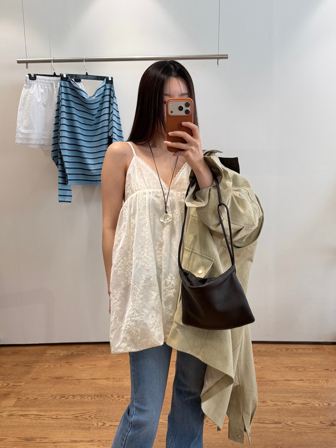다용도 자수 꽃밭 슬립 드레스