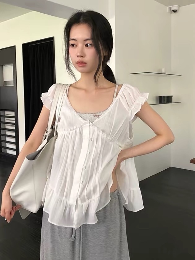 한 부서 달콤함 정신 동적 V넥 싱글 줄 버튼 맨위