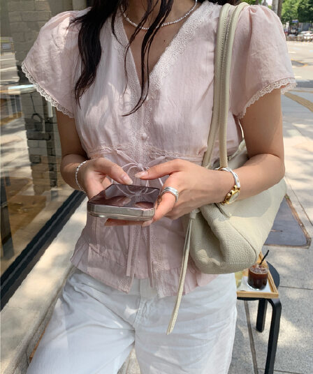 있음 선적 한 부서 동대문 싱글 줄 버튼 다용도 작은 대중 패션 셔츠
