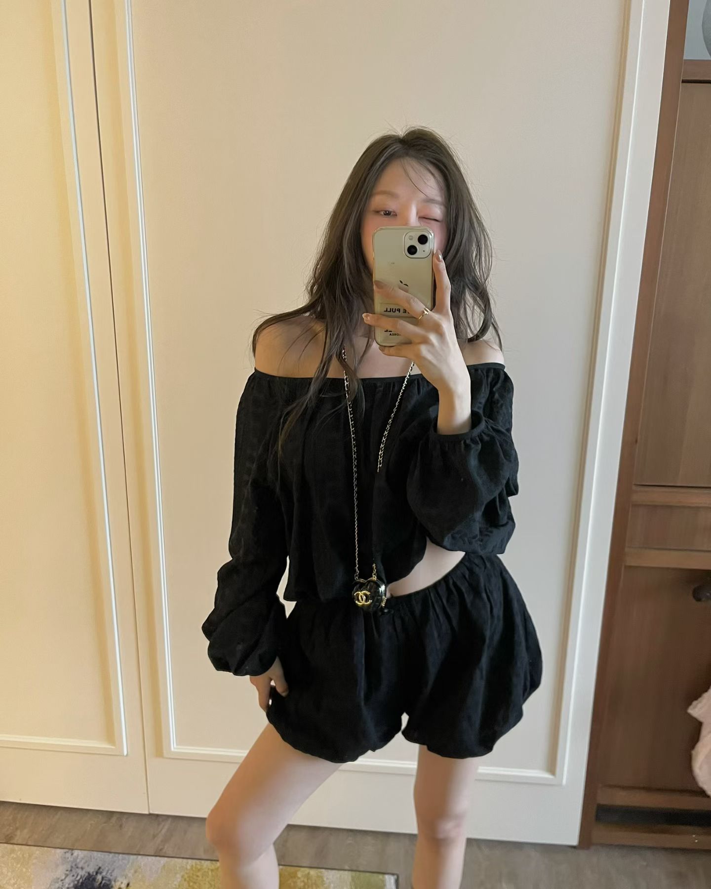 다용도 오프숄더 패션 무거운 작업 자수 자수 맨위