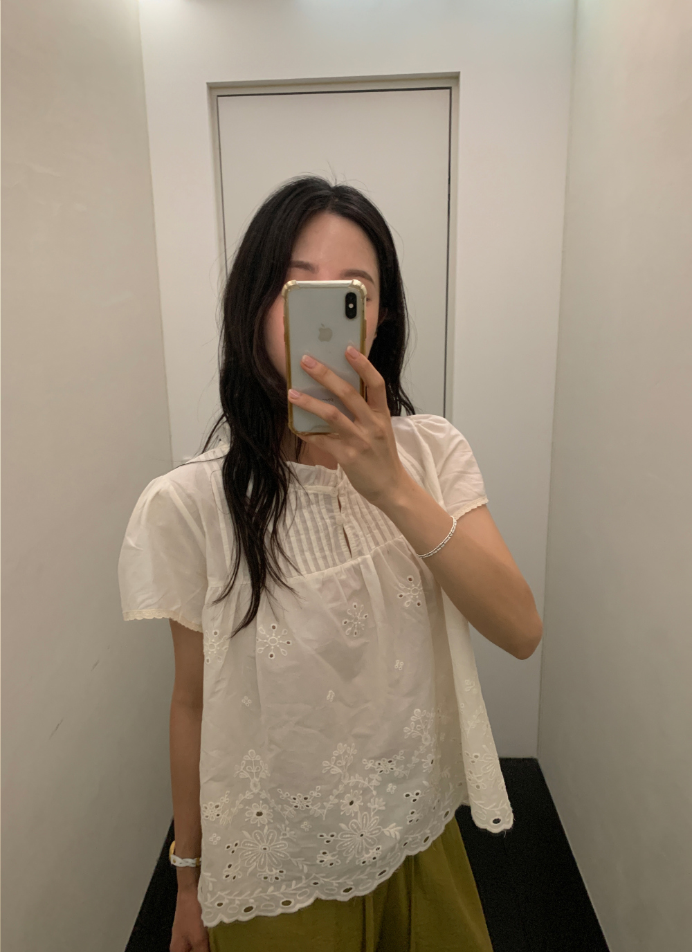 다용도 작은 대중 패션 레트로 자수 셔츠 맨위