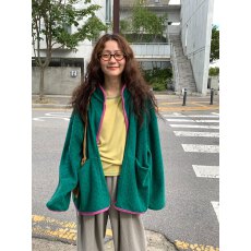 批发韩系百搭宽松波点长袖卫衣外套