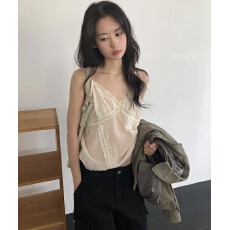 批发已出货·chic<b class='q'>百搭</b>甜美绒面背心时尚上衣