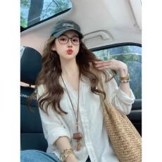 批发<b class='q'>蕾丝</b>轻薄防晒开衫长袖衬衫女春季小众减龄显瘦高级感上衣外套