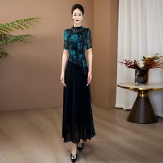 高级感连衣裙女装夏2026新款轻奢气质显瘦长裙端庄大气连身裙