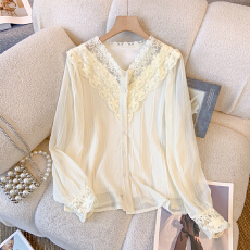 批发已出货2026春季新款雪纺衬衫时尚洋气小衫气质长袖上衣通勤<b class='q'>职业</b>衫