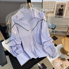 批发已出货2026春季新款洋气polo领长袖<b class='q'>衬衫</b>女时尚百搭<b class='q'>女士</b><b class='q'>衬衣</b>上衣潮