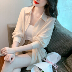 批发已出货2026春装新款宽松<b class='q'>衬衣</b>薄<b class='q'>外套</b>中长款空调衫开衫外搭长袖上衣