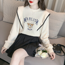 批发已出货2026春装新款印花圆领卫衣女士时尚<b class='q'>百搭</b>长袖上衣小衫<b class='q'>外套</b>