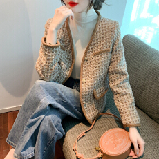 批发已出货2026春装新款小香风独特别致外套女百搭高级感气质外搭开衫