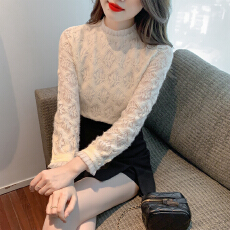 批发已出货2026春装新款法式洋气蕾丝打底衫内搭小衫小香风上衣<b class='q'>衬衫</b>