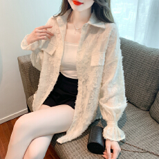 批发已出货2026春季设计感小众薄款衬衫女洋气减龄宽松防晒外套上衣服