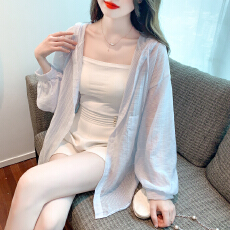 批发已出货2026春季新款连帽宽松外套落肩袖防晒衣<b class='q'>长袖</b><b class='q'>衬衫</b>防紫外线女