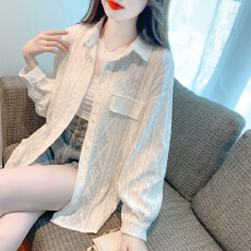 批发已出货2026春季polo领长袖衬衫开衫外套宽松百搭薄款上衣外套防晒