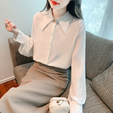 批发已出货2026春季新款设计感衬衫女时尚气质通勤<b class='q'>职业</b>衬衫雪纺衫上衣