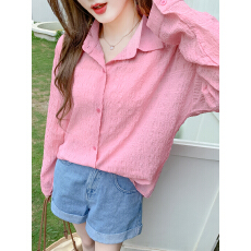 批发已出货2026春季微透防晒衬衫女宽松开衫<b class='q'>长袖</b>空调外套薄款上衣