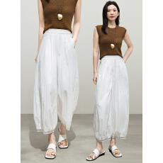 批发已出货2026春季新款哈伦灯笼裤高腰小个子裙裤<b class='q'>九分</b>山本花苞裤子夏