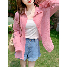 批发已出货2026夏季新款微透防晒衬<b class='q'>衫</b>女宽松开<b class='q'>衫</b>长袖<b class='q'>空调</b>外套薄款上衣