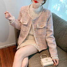 批发已出货加厚保暖名媛小香风外套秋冬小个子法式高级感独特别致夹克
