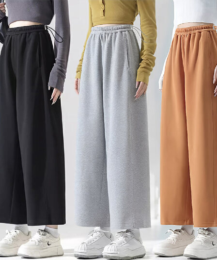 봄 새로운 임산부 바지 루즈핏 할머니 바지 패션 캐주얼 와이드 레그 팬츠 9부 바지 모통이 칼 바지