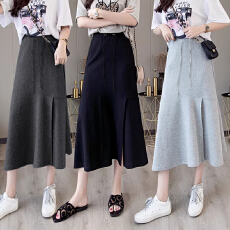 批发孕妇垂感a字开叉中长裙<b class='q'>春</b>夏季高腰包臀裙显瘦鱼尾裙半身裙