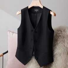 批发时尚西装马甲春秋<b class='q'>设计</b>短款2025修身夏季新款背心无袖坎肩