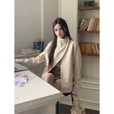 批发法式气质高级感鹿皮绒外套女<b class='q'>春</b>秋季爆款宽松百搭休闲机车夹克上衣