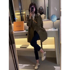 批发爆款<b class='q'>春</b>秋季2025新款洋气英伦风高级感小个子复古风衣外套女中长款